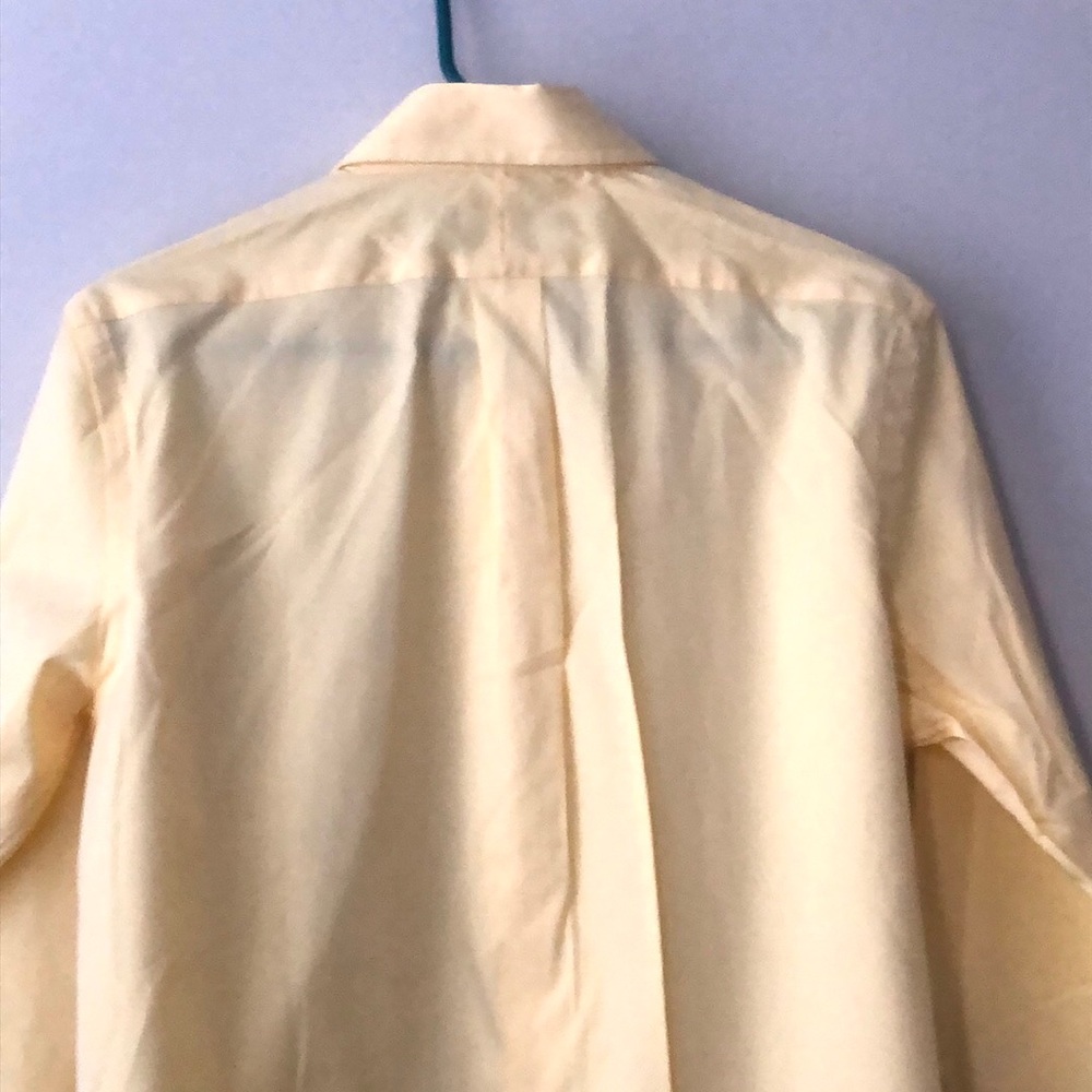 Ralph Lauren Yellow Iconic Oxford Button Down Shirt size 15/32-33 - Picture 7 of 11